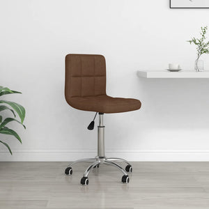 Galleria Design Swivel Office Chair Brown Fabric