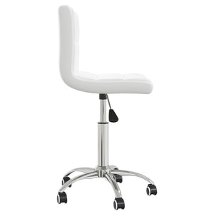 Galleria Design Swivel Office Chair White Faux Leather