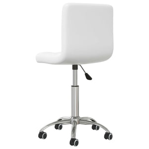 Galleria Design Swivel Office Chair White Faux Leather