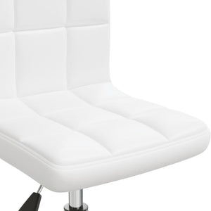 Galleria Design Swivel Office Chair White Faux Leather