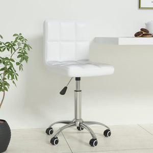 Galleria Design Swivel Office Chair White Faux Leather