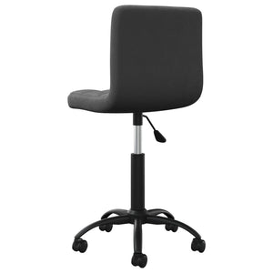 Galleria Design Swivel Office Chair Black Velvet