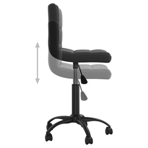 Galleria Design Swivel Office Chair Black Velvet