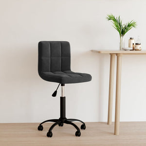 Galleria Design Swivel Office Chair Black Velvet