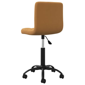 Galleria Design Swivel Office Chair Brown Velvet