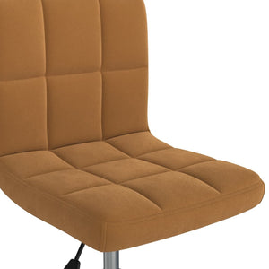 Galleria Design Swivel Office Chair Brown Velvet