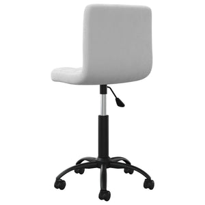 Galleria Design Swivel Office Chair Light Grey Velvet