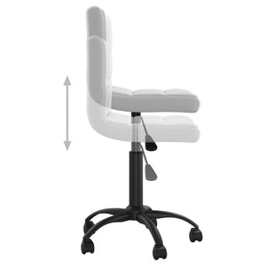 Galleria Design Swivel Office Chair Light Grey Velvet