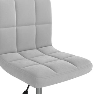 Galleria Design Swivel Office Chair Light Grey Velvet