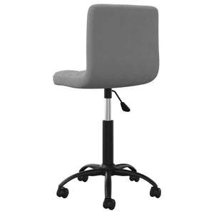 Galleria Design Swivel Office Chair Dark Grey Velvet