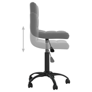 Galleria Design Swivel Office Chair Dark Grey Velvet