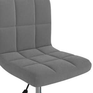 Galleria Design Swivel Office Chair Dark Grey Velvet