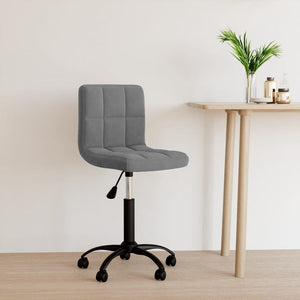 Galleria Design Swivel Office Chair Dark Grey Velvet