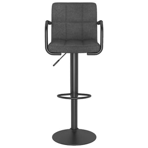 Galleria Design Bar Stools 2 pcs Dark Grey Fabric