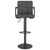 Galleria Design Bar Stools 2 pcs Dark Grey Fabric