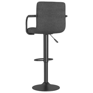 Galleria Design Bar Stools 2 pcs Dark Grey Fabric