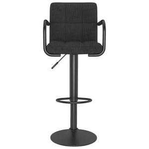 Galleria Design Bar Stools 2 pcs Black Fabric