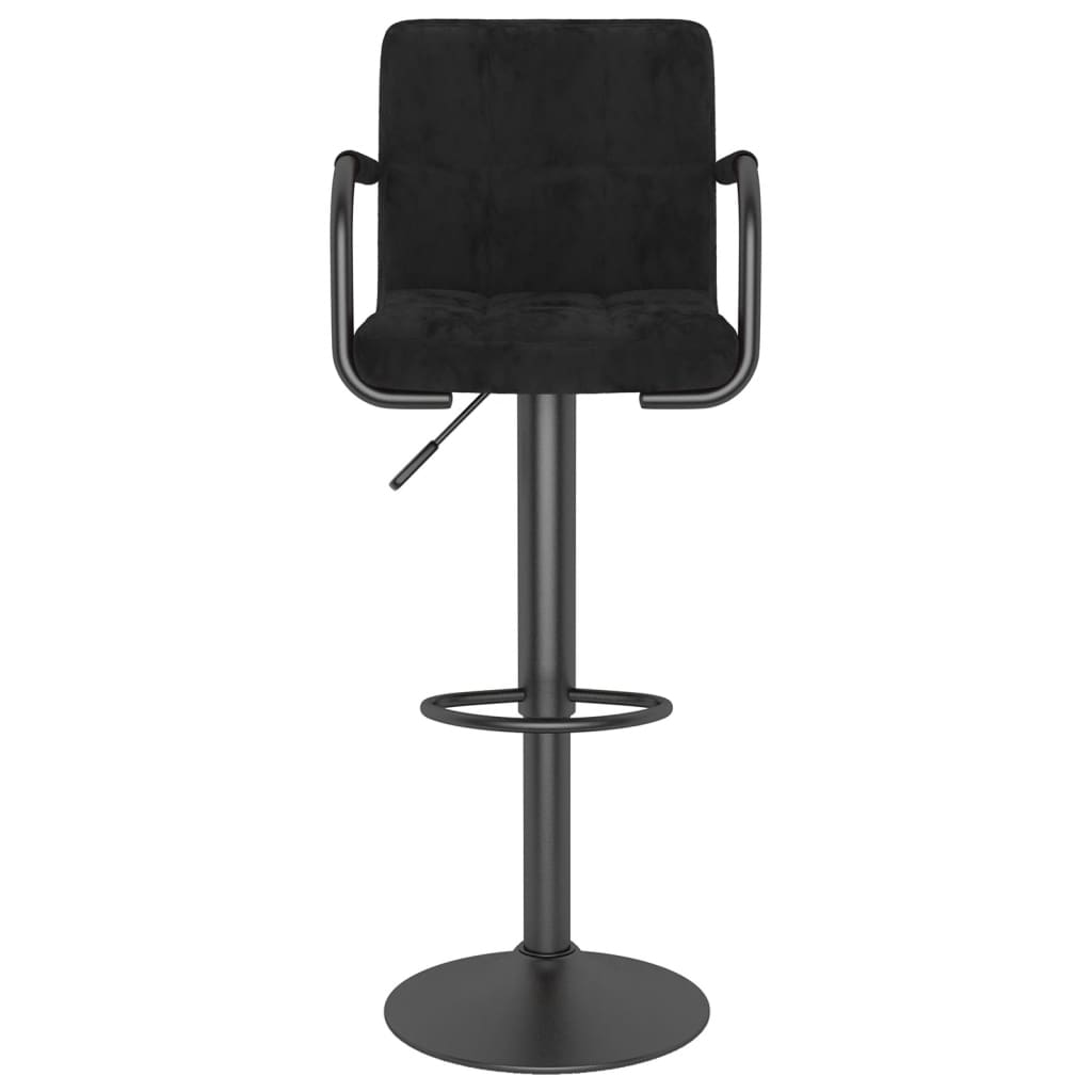 Galleria Design Bar Stools 2 pcs Black Velvet