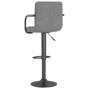 Galleria Design Bar Stools 2 pcs Light Grey Velvet