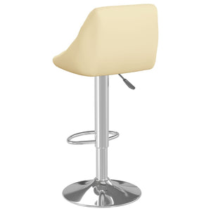 Galleria Design Bar Stools 2 pcs Cream Faux Leather