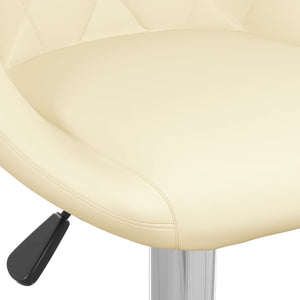 Galleria Design Bar Stools 2 pcs Cream Faux Leather