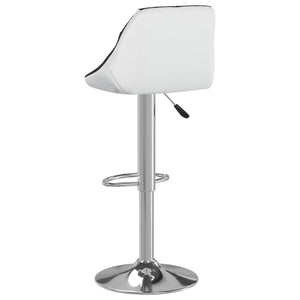 Galleria Design Bar Stools 2 pcs Black and White Faux Leather