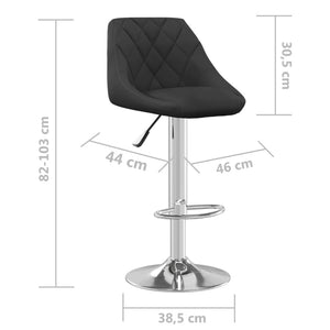 Galleria Design Bar Stool Black Velvet