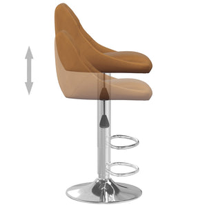 Galleria Design Bar Stool Brown Velvet