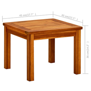 Galleria Design Garden Coffee Table 45x45x36 cm Solid Acacia Wood