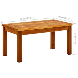 Galleria Design Garden Coffee Table 70x40x36 cm Solid Acacia Wood