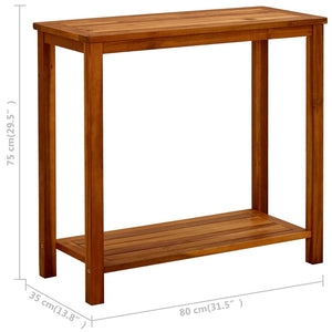 Galleria Design Garden Console Table 80x35x75 cm Solid Acacia Wood