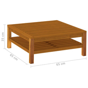 Galleria Design Coffee Table 65x65x35 cm Solid Acacia Wood