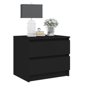 Galleria Design Bed Cabinet Black 50x39x43.5 cm Engineered Wood