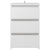 Galleria Design Bed Cabinets 2 pcs White 40x35x62.5 cm Engineered Wood