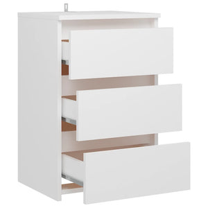 Galleria Design Bed Cabinets 2 pcs White 40x35x62.5 cm Engineered Wood