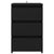 Galleria Design Bed Cabinet Black 40x35x62.5 cm Engineered Wood