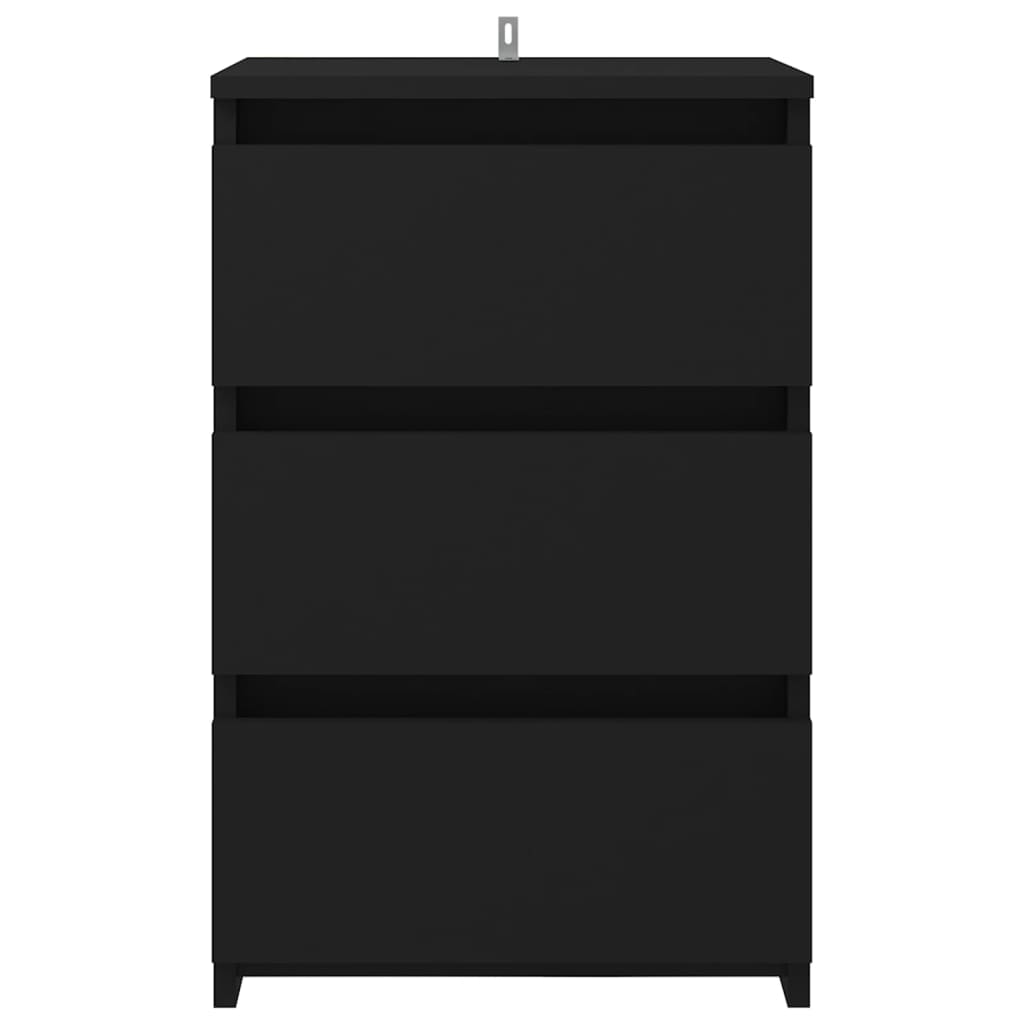 Galleria Design Bed Cabinets 2 pcs Black 40x35x62.5 cm Engineered Wood