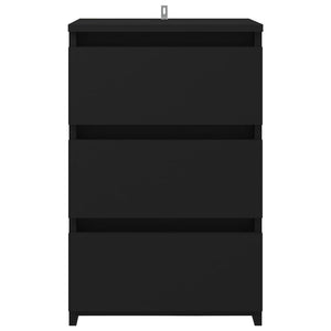 Galleria Design Bed Cabinets 2 pcs Black 40x35x62.5 cm Engineered Wood