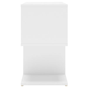 Galleria Design Bedside Cabinet White 50x30x51.5 cm Engineered Wood