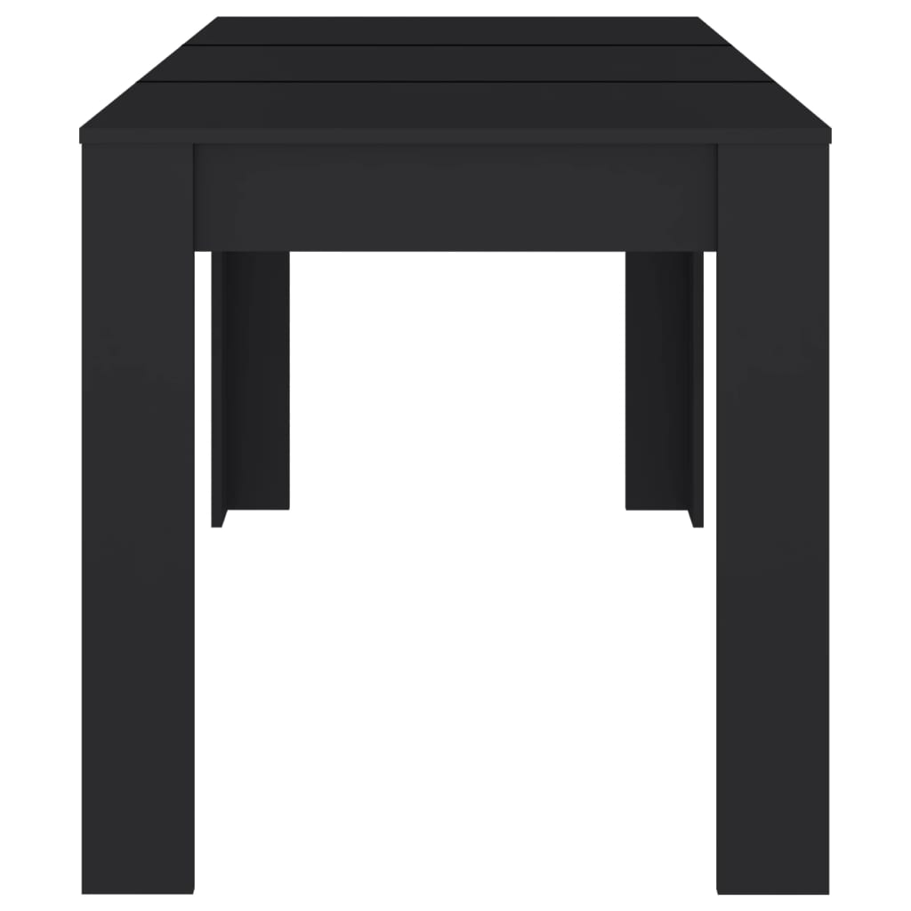 Galleria Design Dining Table Black 140x74.5x76 cm Engineered Wood