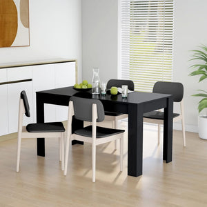 Galleria Design Dining Table Black 140x74.5x76 cm Engineered Wood