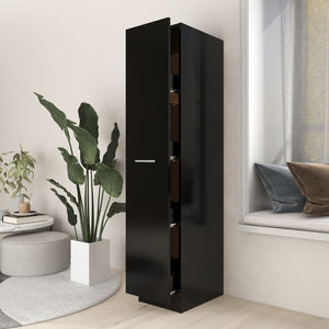 Galleria Design Apothecary Cabinet Black 30x42.5x150 cm Engineered Wood