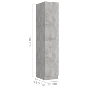 Galleria Design Apothecary Cabinet Concrete Grey 30x42.5x150 cm Engineered Wood