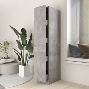 Galleria Design Apothecary Cabinet Concrete Grey 30x42.5x150 cm Engineered Wood