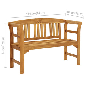 Galleria Design Garden Bench 114 cm Solid Acacia Wood