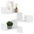 Galleria Design Wall Corner Shelf White 40x40x50 cm Engineered Wood