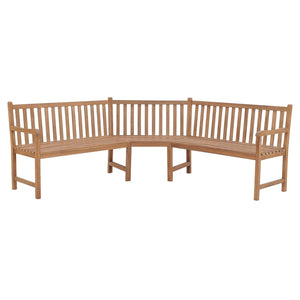 Galleria Design Garden Corner Bench 185x185x90 cm Solid Teak Wood