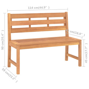 Galleria Design Garden Bench 114 cm Solid Teak Wood