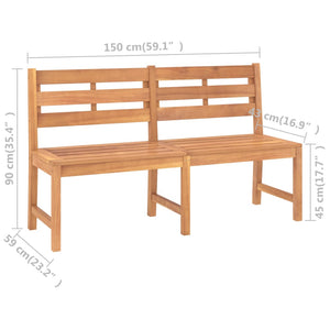 Galleria Design Garden Bench 150 cm Solid Teak Wood