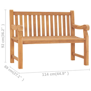 Galleria Design Garden Bench 114 cm Solid Teak Wood